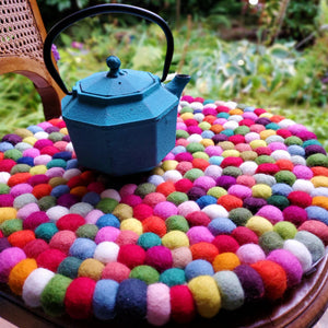 
                  
                    Wool Ball Mats 40cm - Fair Trade Nepal
                  
                