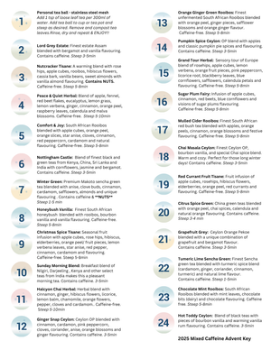 
                  
                    Tea Advent 2025  **LIMITED EDITION** Pre-order now!
                  
                